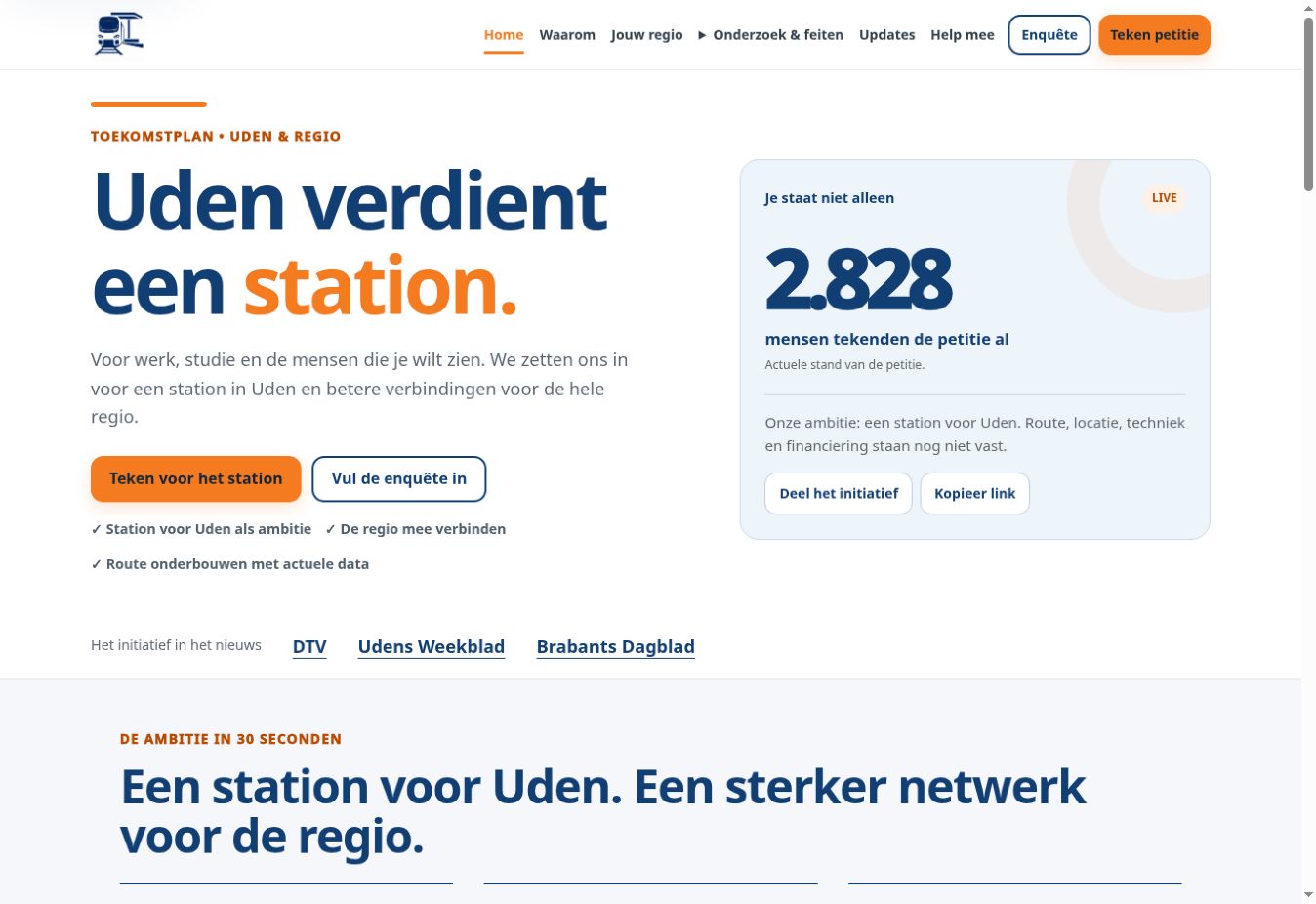 Websitepreview van Maashorst op Spoor
